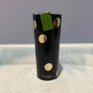 Kate Spade 24oz Stainless Steel Tumbler Gold Dots